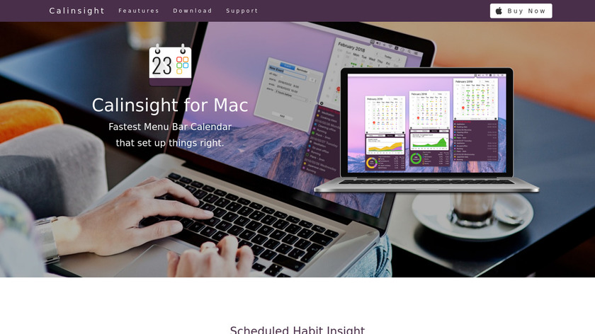 Calinsight Calendar and Reminder Landing Page