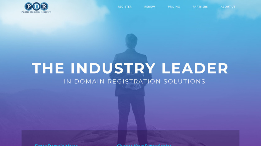 PublicDomainRegistry.com Landing Page