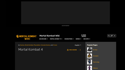 Mortal Kombat 4 image