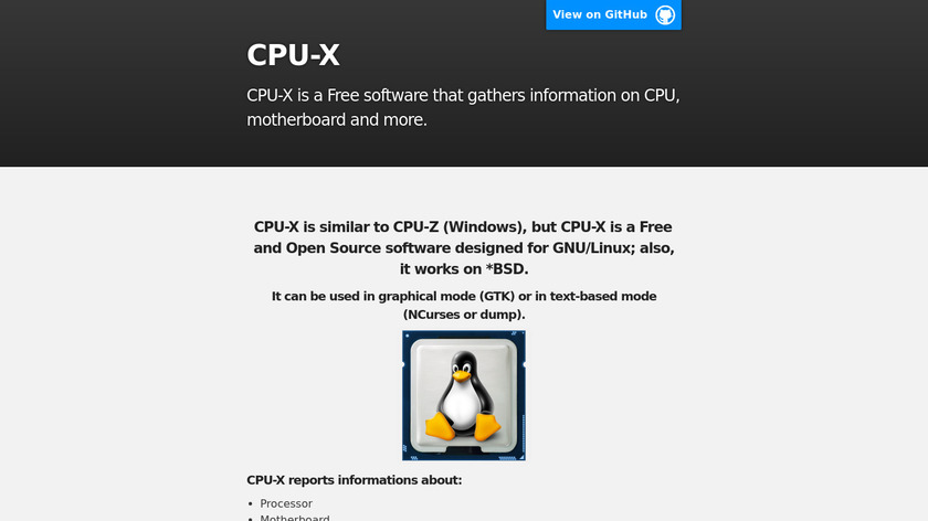 x0rg.github.io CPU-X (by X0rg) Landing Page