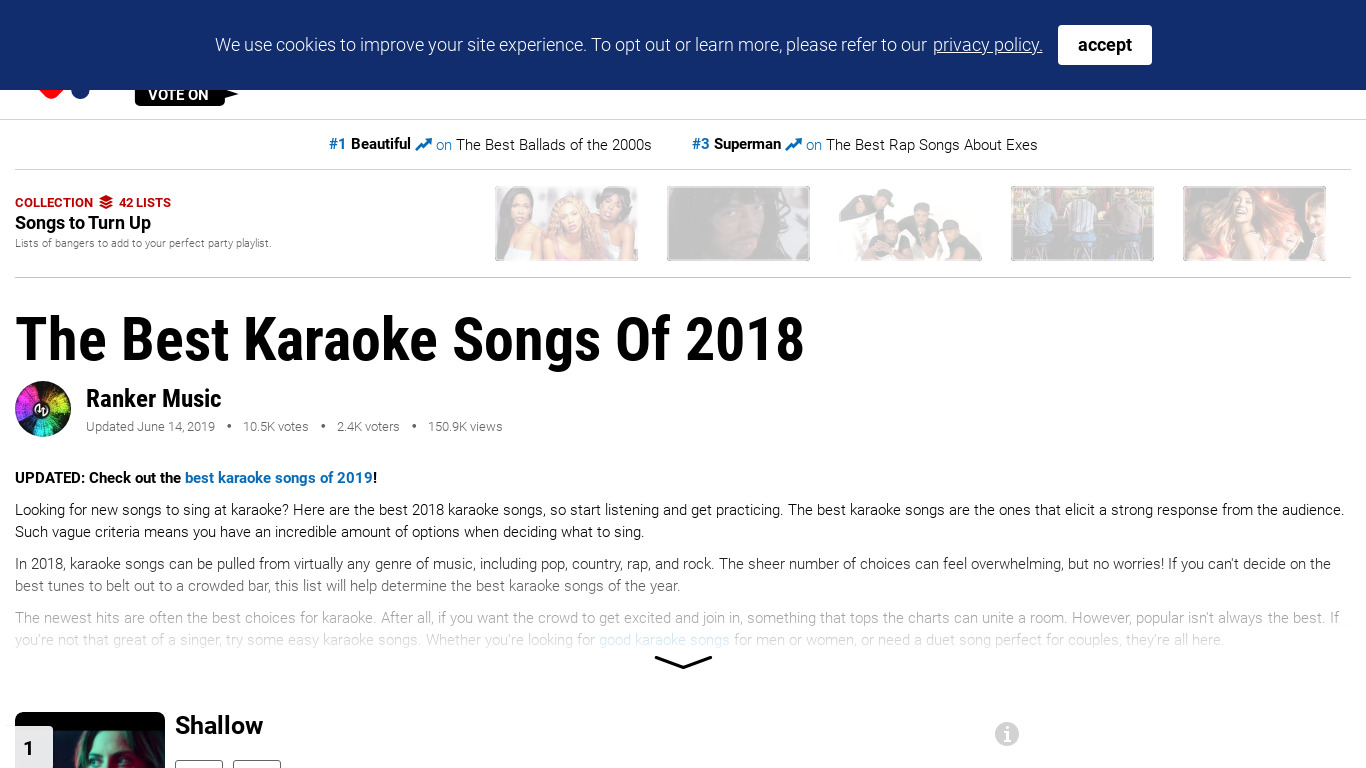 Karaoke 2018: Sing & Record Landing page