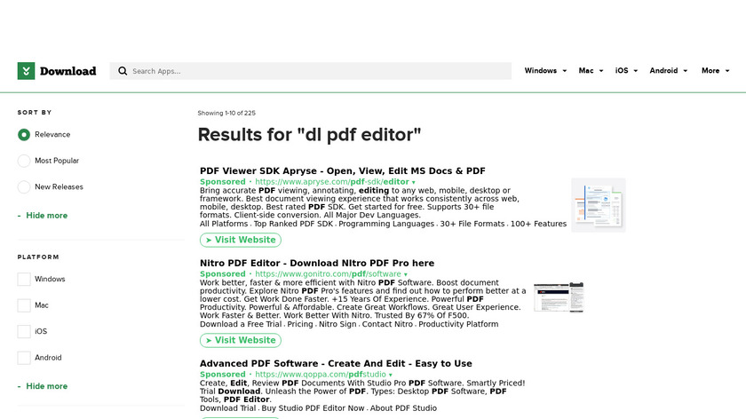 DL PDF Editor Landing Page