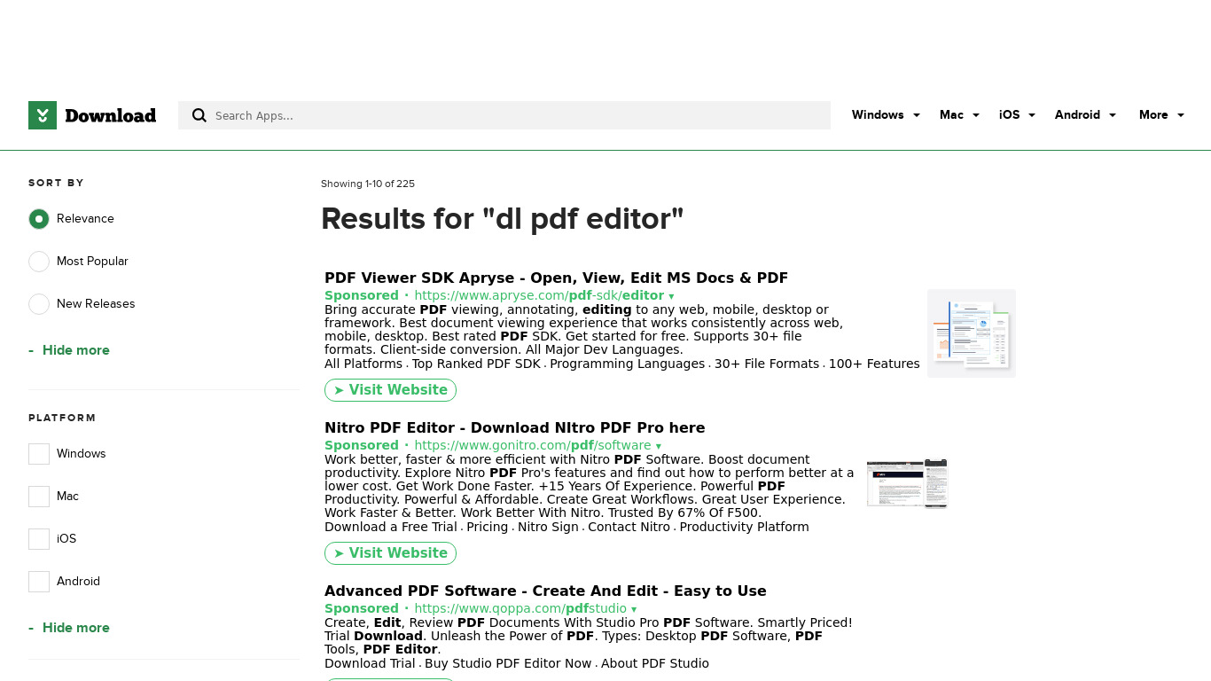 DL PDF Editor Landing page