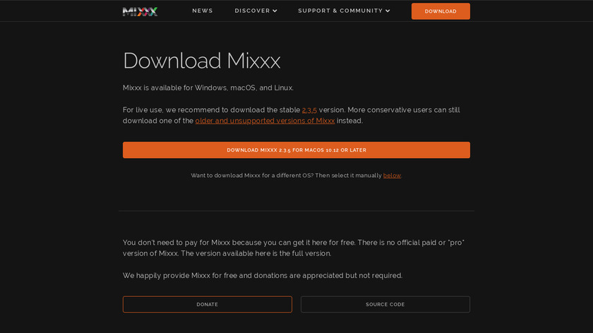 Mixx Landing Page