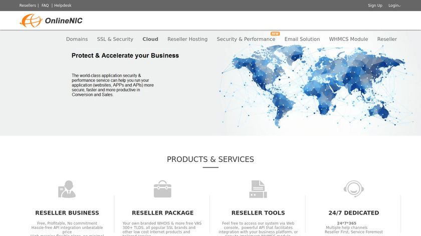 OnlineNIC.com Landing Page