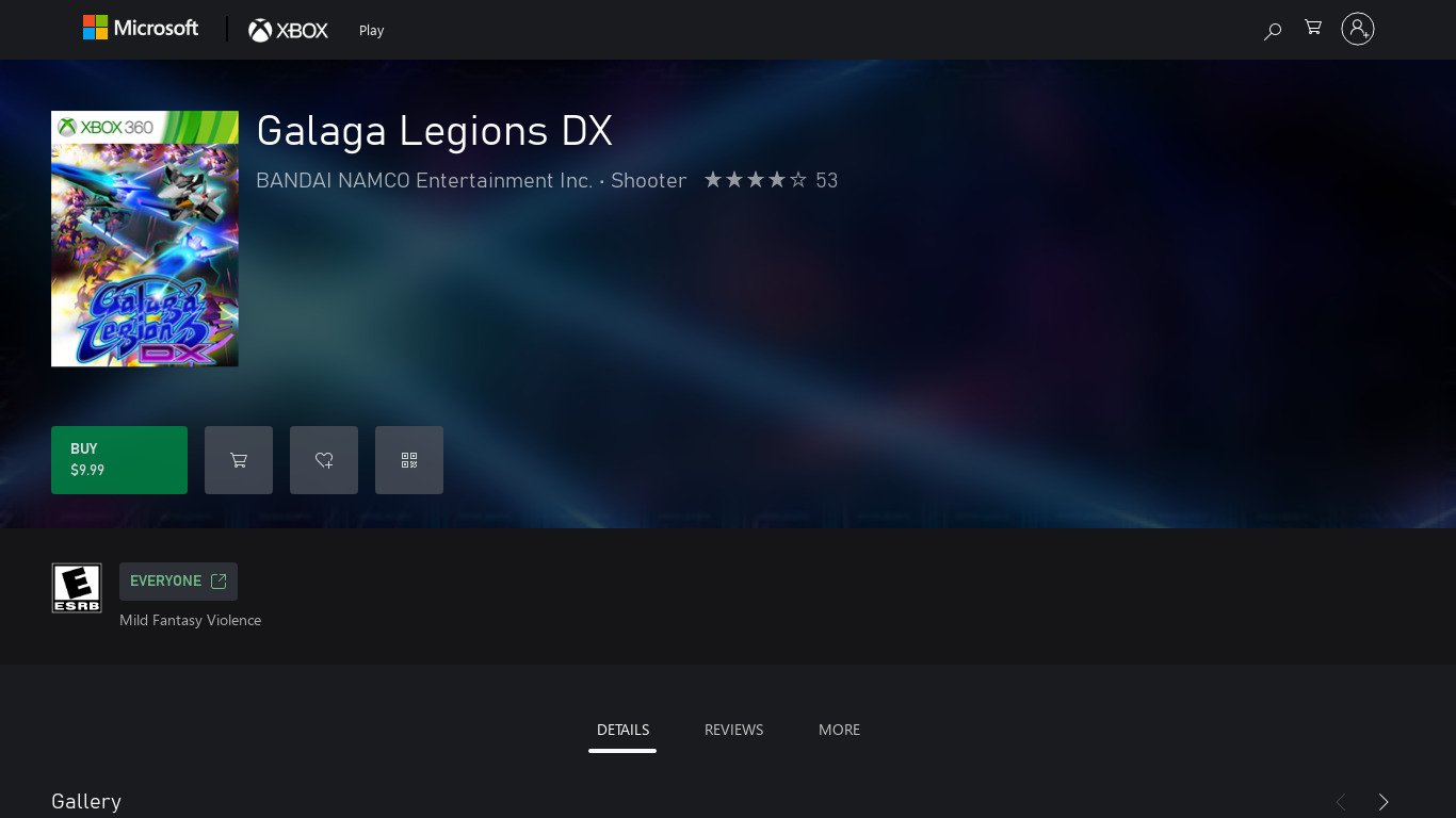 Galaga Legions DX Landing page