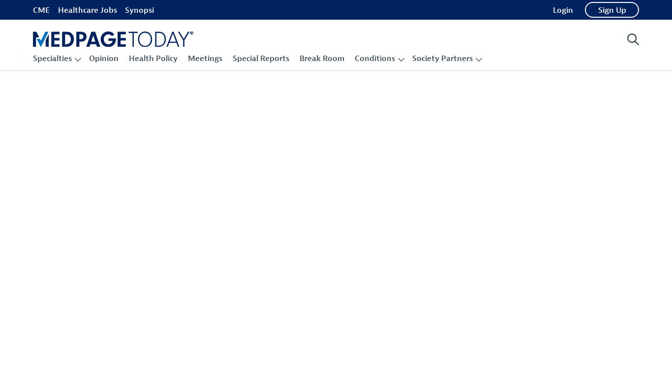 MedPage Today Landing page