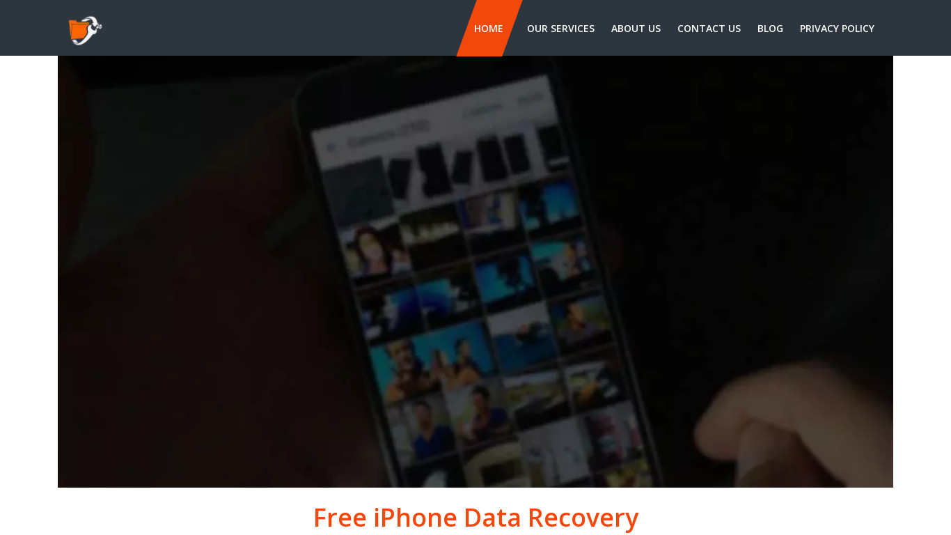 IUWEshare iPhone Data Recovery Landing page