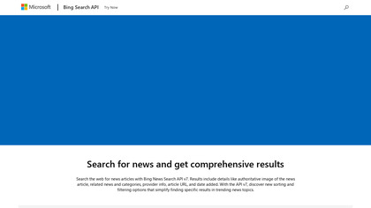 Microsoft Bing News Search API image