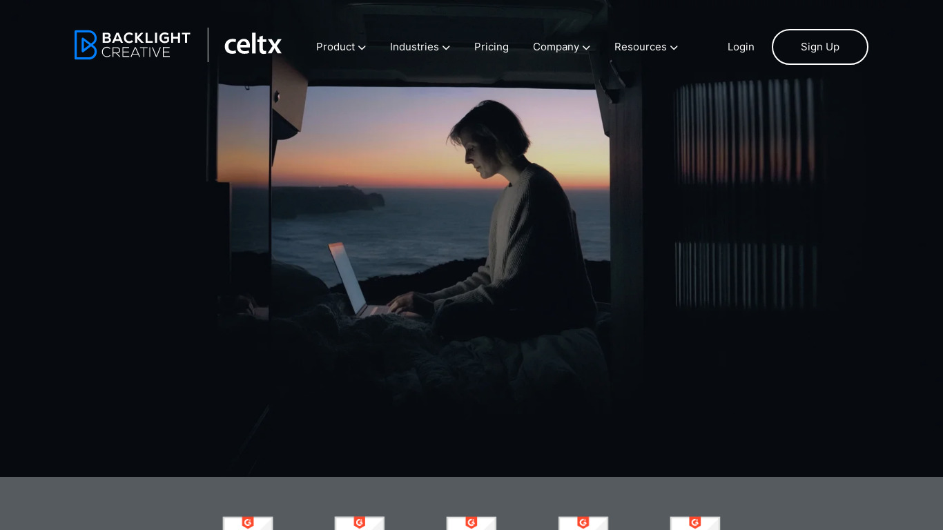 Celtx Plus Landing page