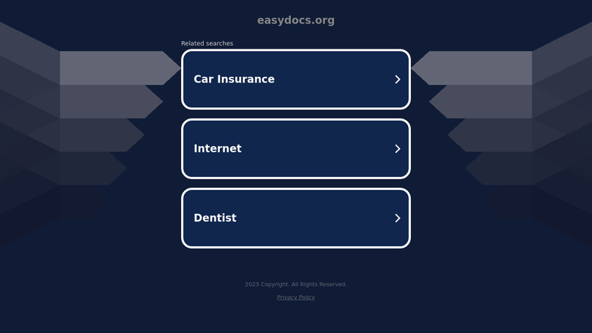EasyDocs Landing Page