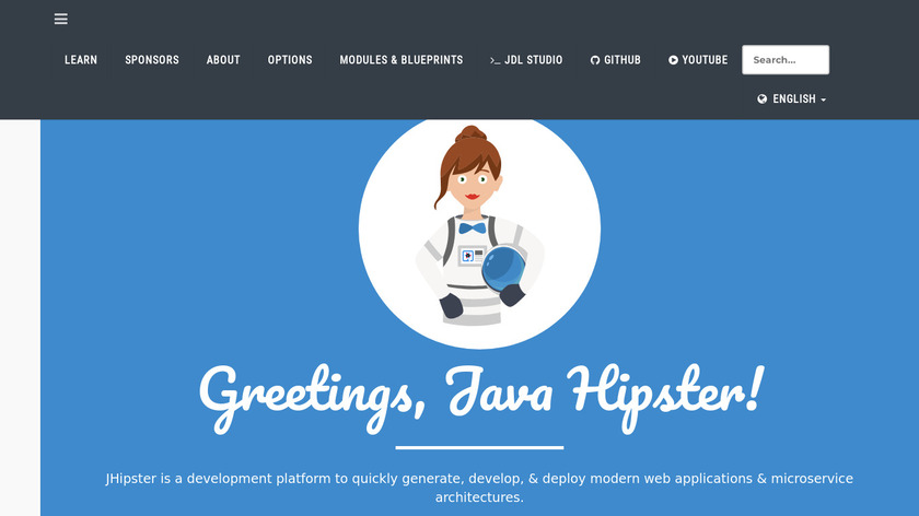 jHipster Landing Page