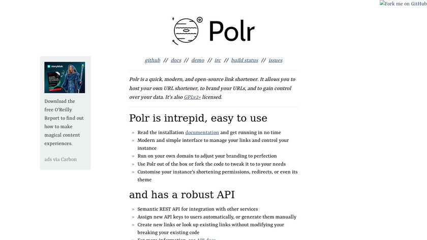 Polr Landing Page