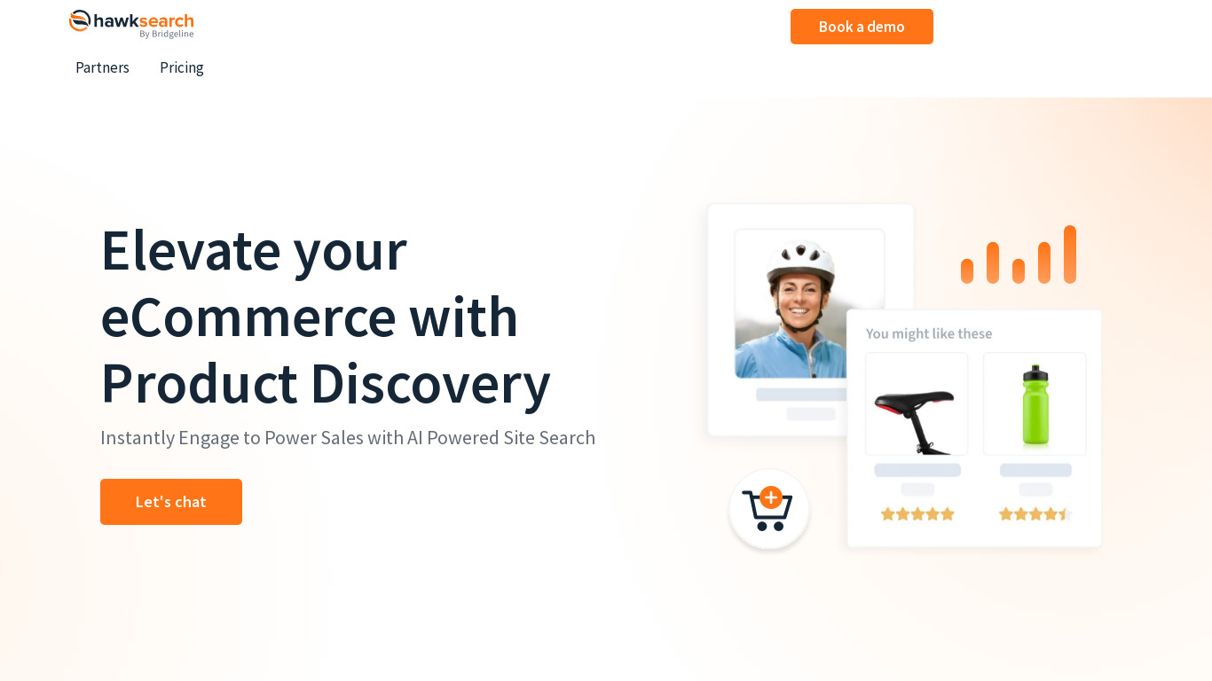 Hawk Search Landing page