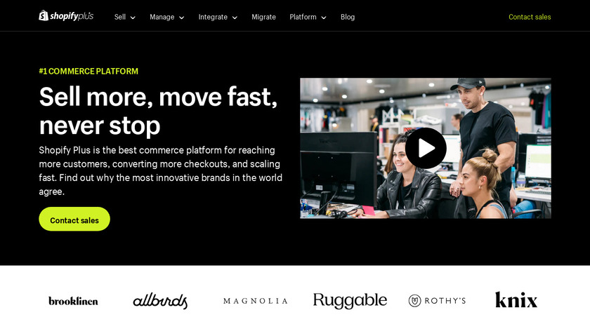Shopify Plus Landing Page