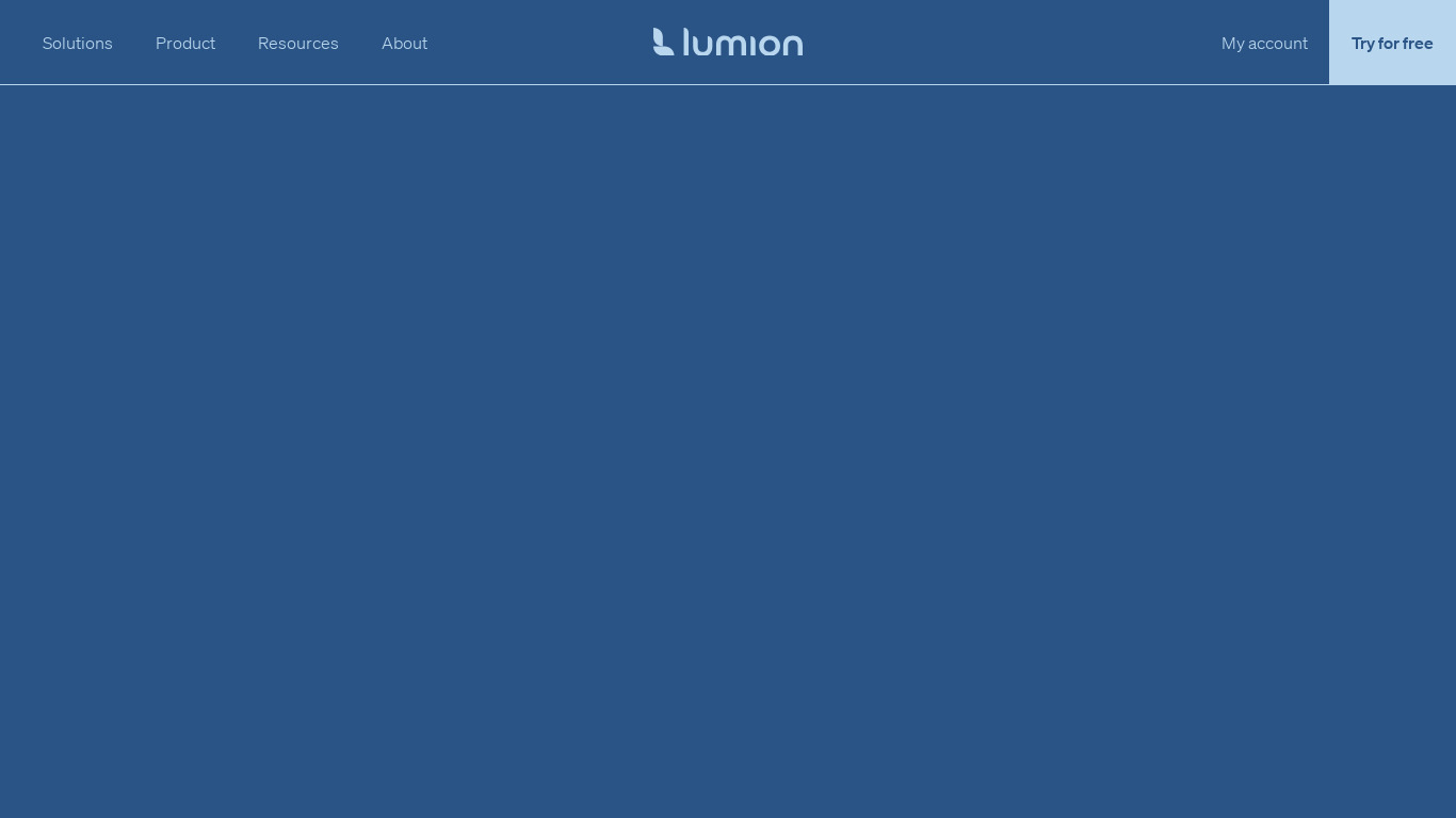 Lumion Landing page