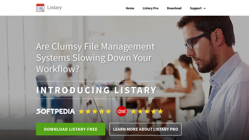 Listary Landing Page