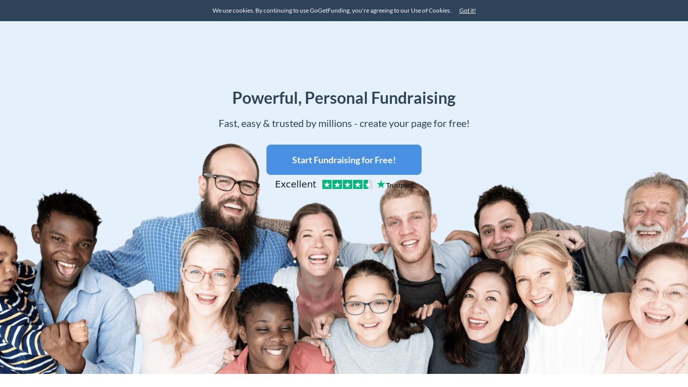 Go Get Funding Landing page