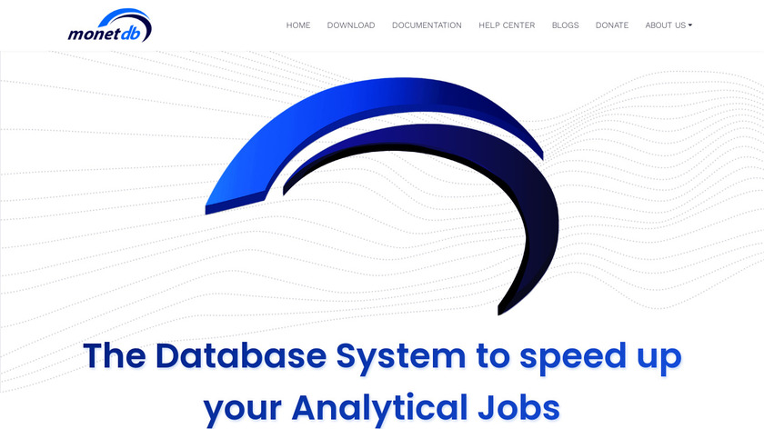 MonetDB Landing Page
