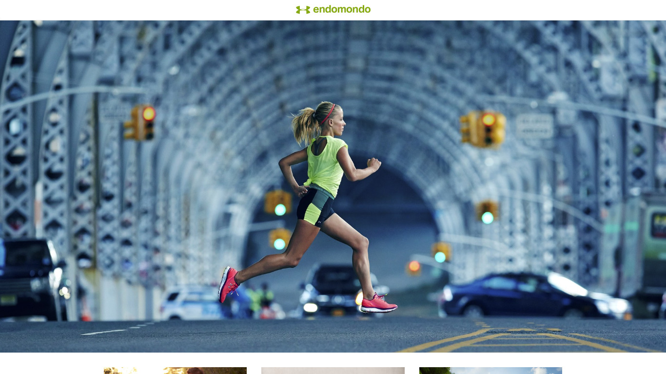 Endomondo Landing page