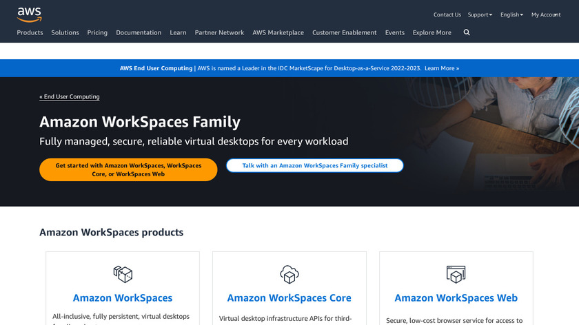 Amazon WorkSpaces Landing Page