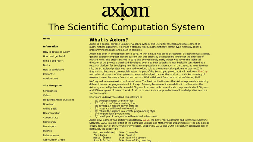 Axiom Landing Page