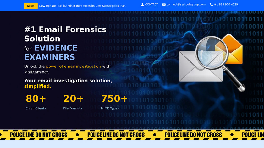 MailXaminer Landing Page