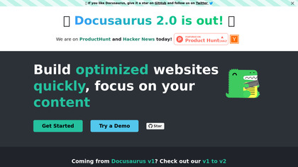 Docusaurus screenshot