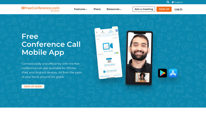 FreeConference.com Landing Page