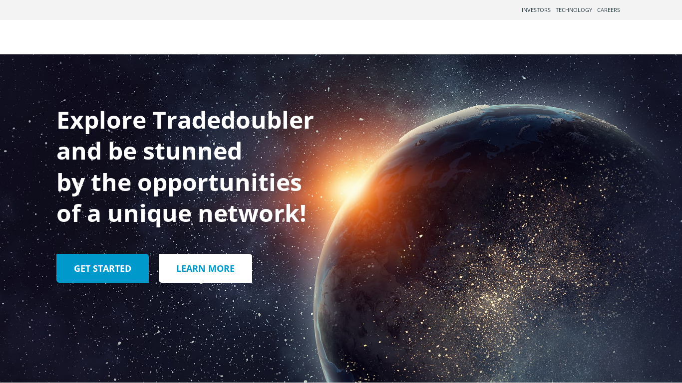 TradeDoubler Landing page