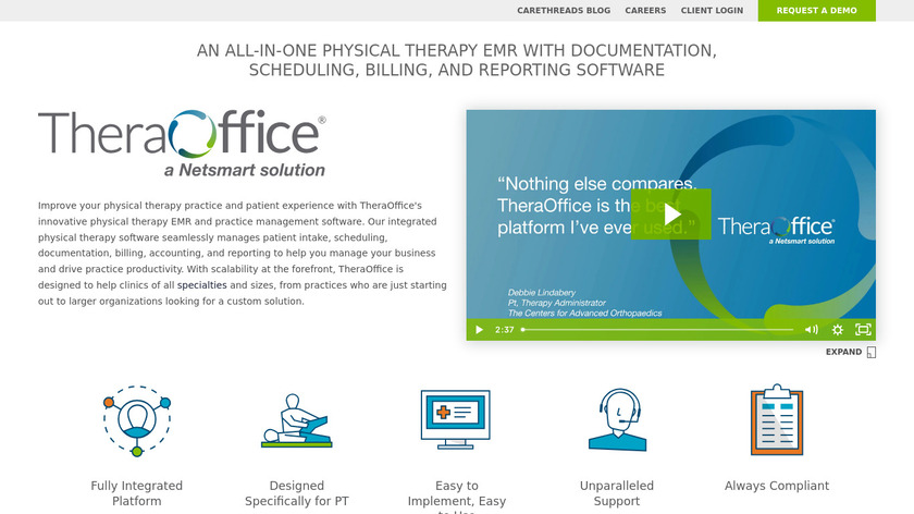 TheraOffice Landing Page