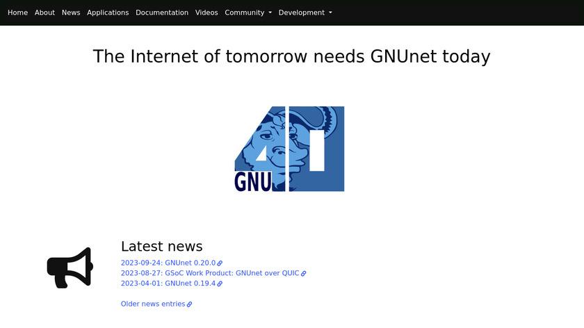 GNUnet Landing Page