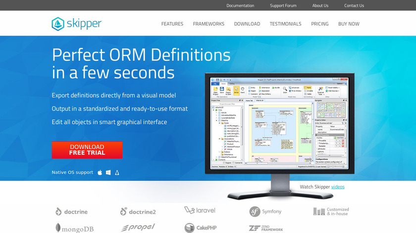 Skipper ORM Landing Page