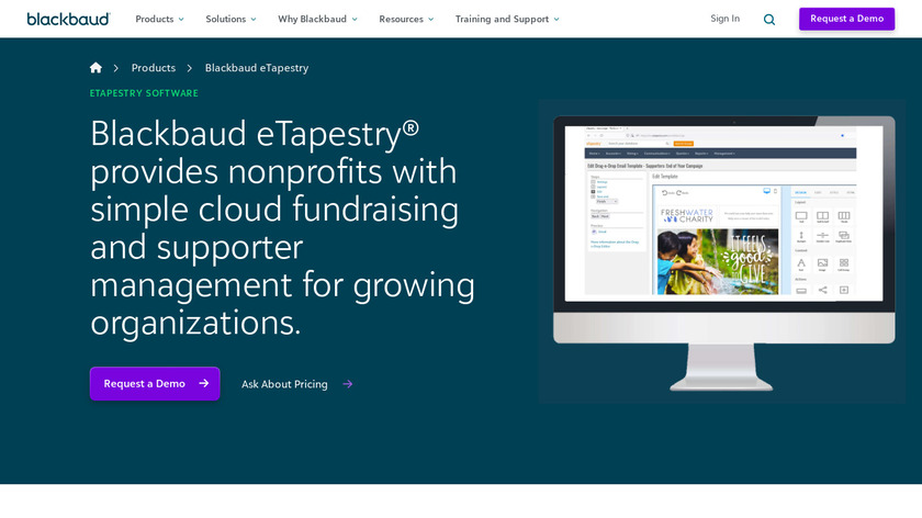 eTapestry Landing Page