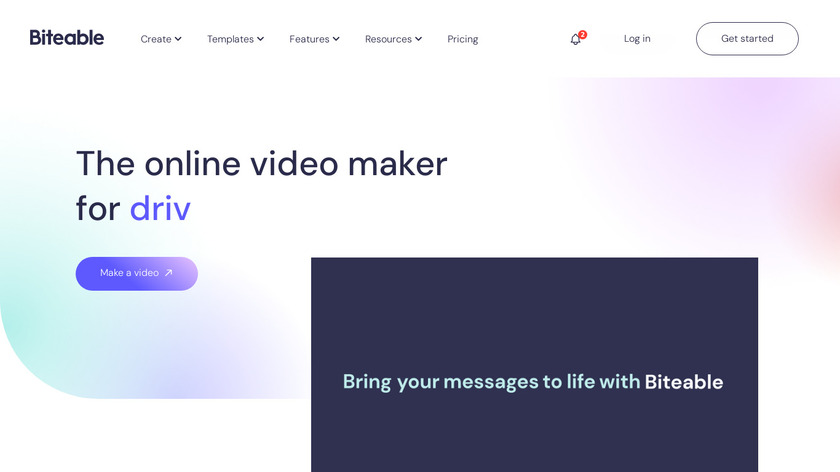 Biteable Landing Page