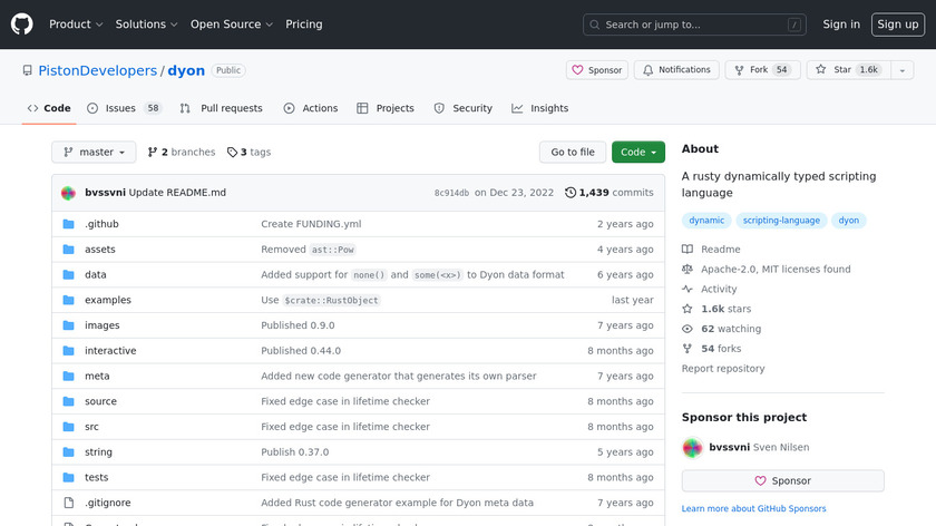 Dyon Landing Page