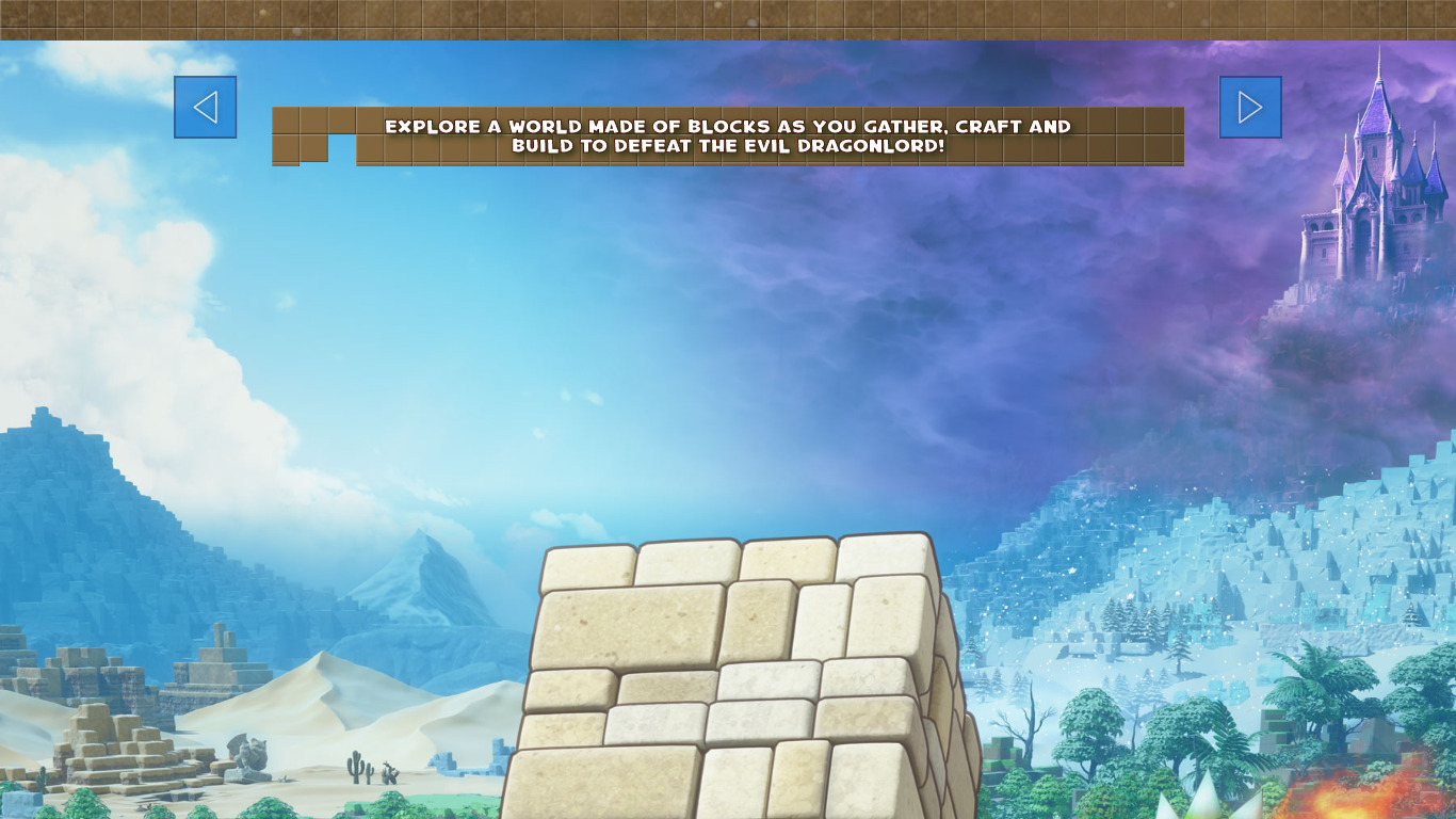 Dragon Quest Builders Landing page