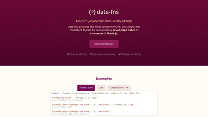 date-fns screenshot