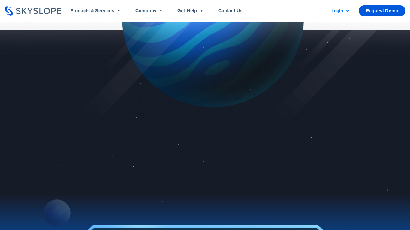 Skyslope Landing page