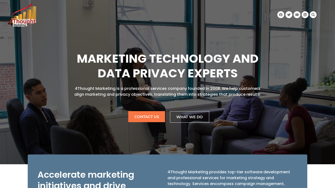 4Thought Marketing Landing page