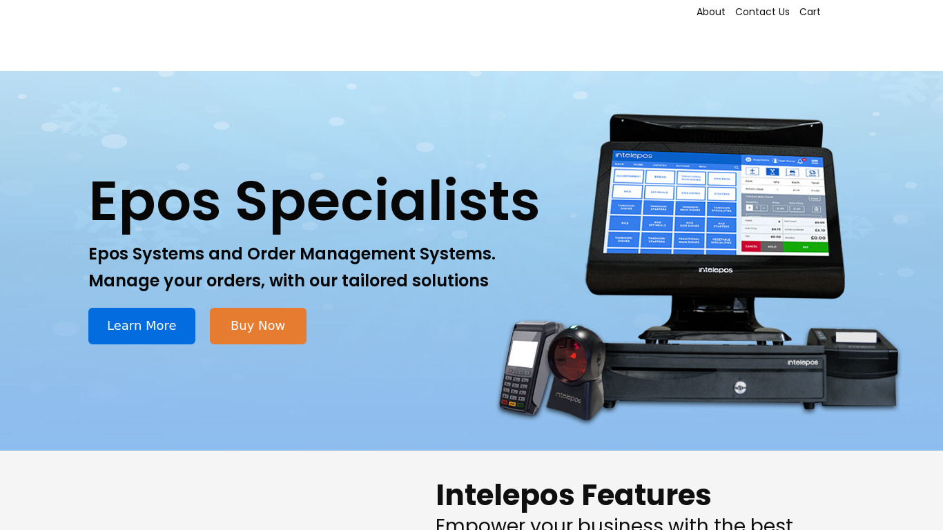 Intelepos Landing page