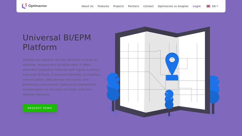 Optimacros Landing Page