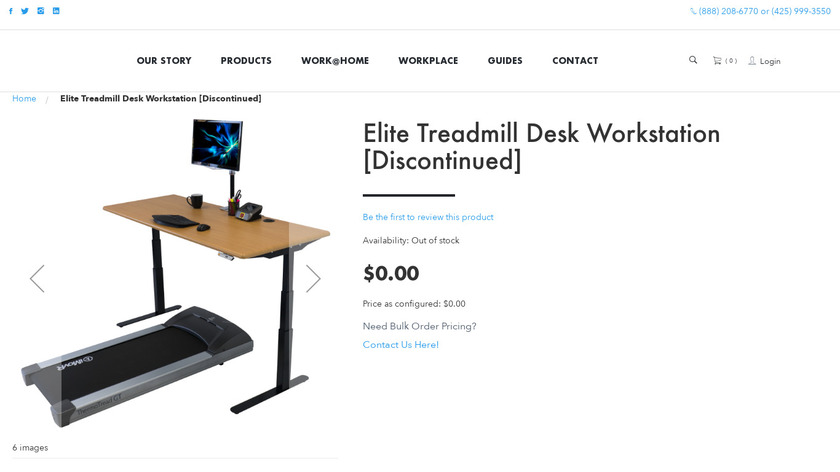 iMovR Elite Treadmill Desk Workstation Landing Page