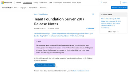 Team Foundation Server image
