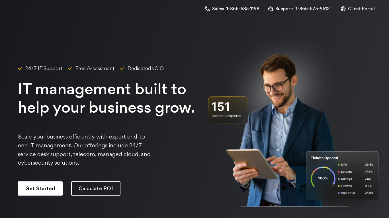 BlackPoint IT Landing page