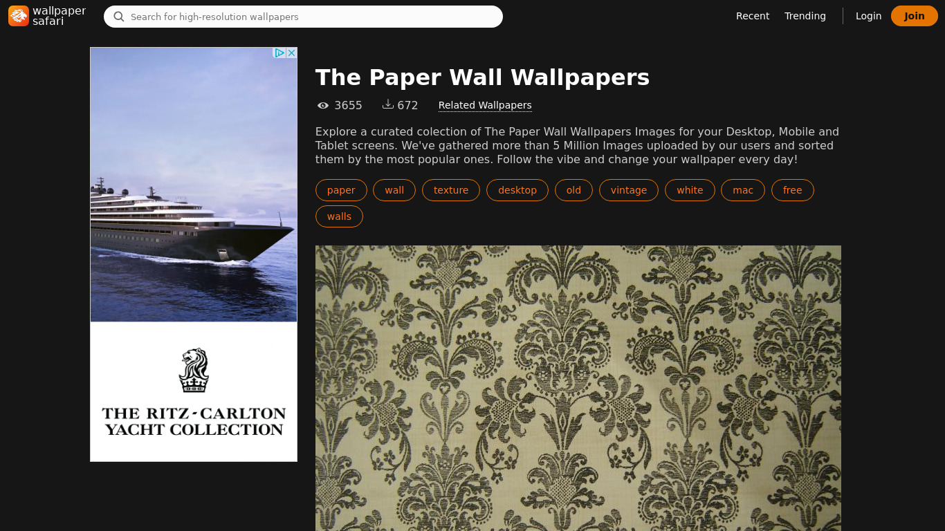 The Paper Wall Landing page