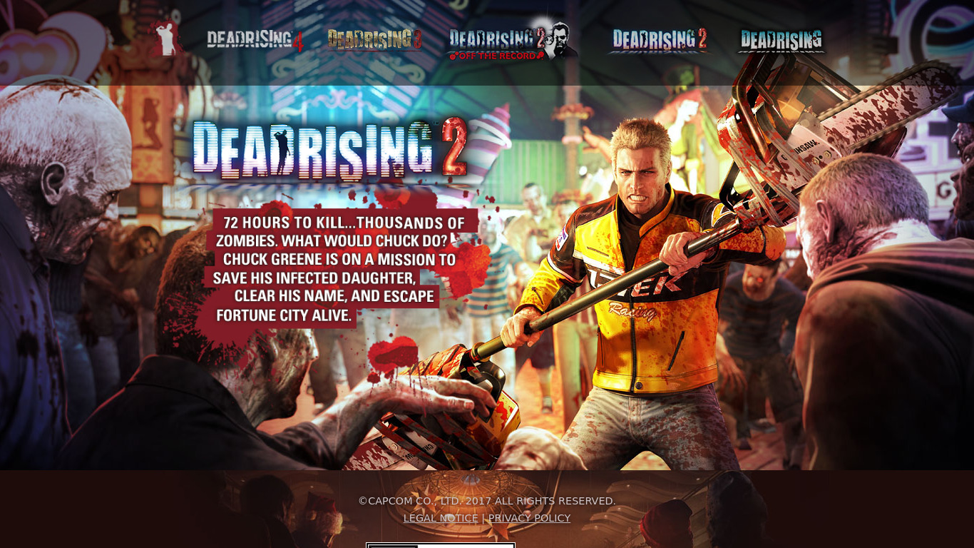 Dead Rising 2 Landing page