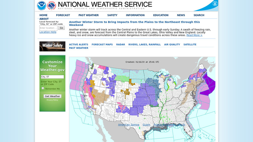 The National Weather Service Landing Page