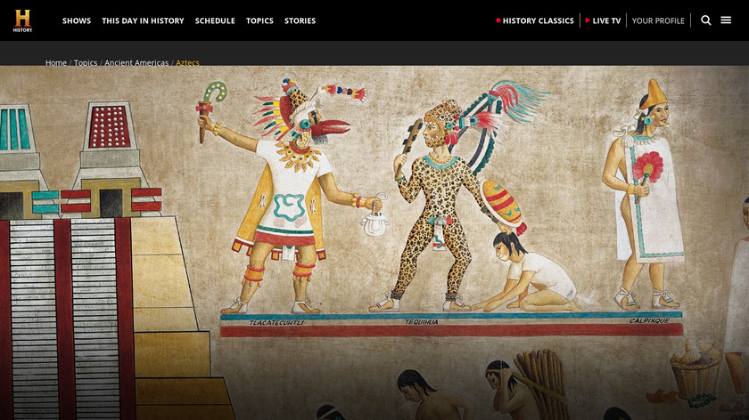 Aztec Tribe Landing Page