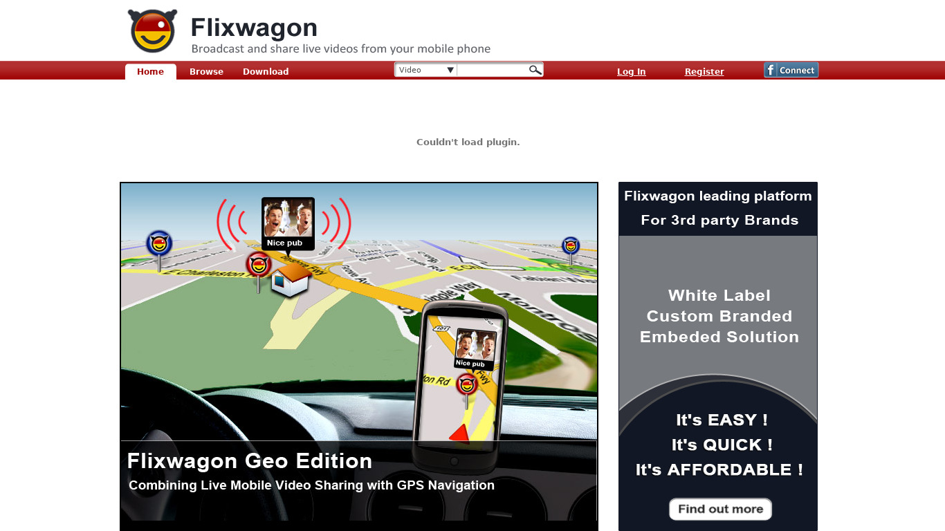 Flixwagon Landing page